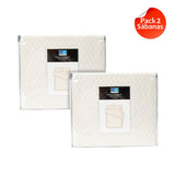 Pack 2 Sabanas Estampadas 1.5P Panal Beige