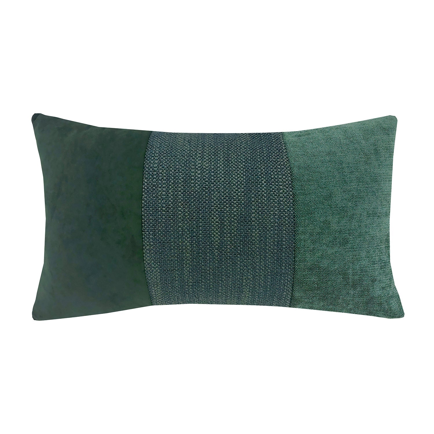 Cojin Patchwork  Rectangular Verde 30X50 DIB