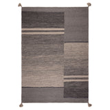 Alfombra Handwoven Wool Lines 160X230 Gris