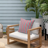 Cojin Deco Lineas 43X43 Rojo