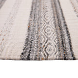 Alfombra Dhurrie Premium Lineas 190X290 Gris
