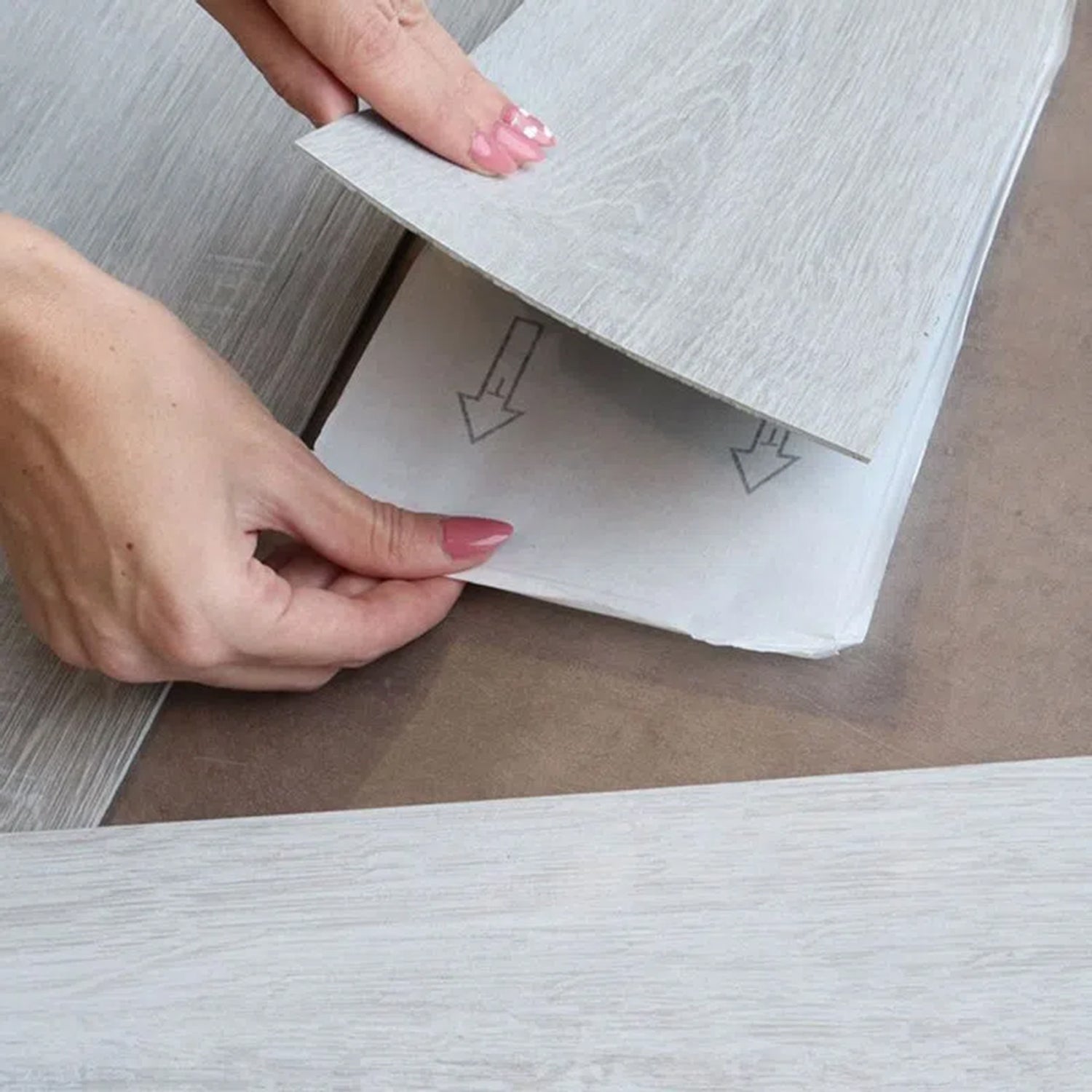Piso Autoadhesivo Lvt Happiness 2Mm 3,34 M2 Plata DIB