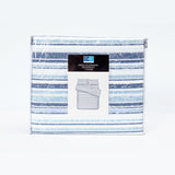 Pack 2 Sabanas Estampadas 1.5P Líneas Azul
