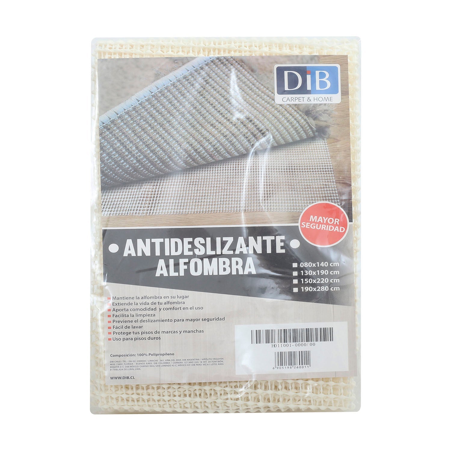 Antideslizante Alfombra 80x140 DIB