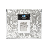 Pack 2 Sabanas Estampadas 1.5P Flores Gris