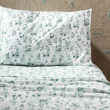 Pack 2 Sabanas Estampadas 1.5P Hojas Verde