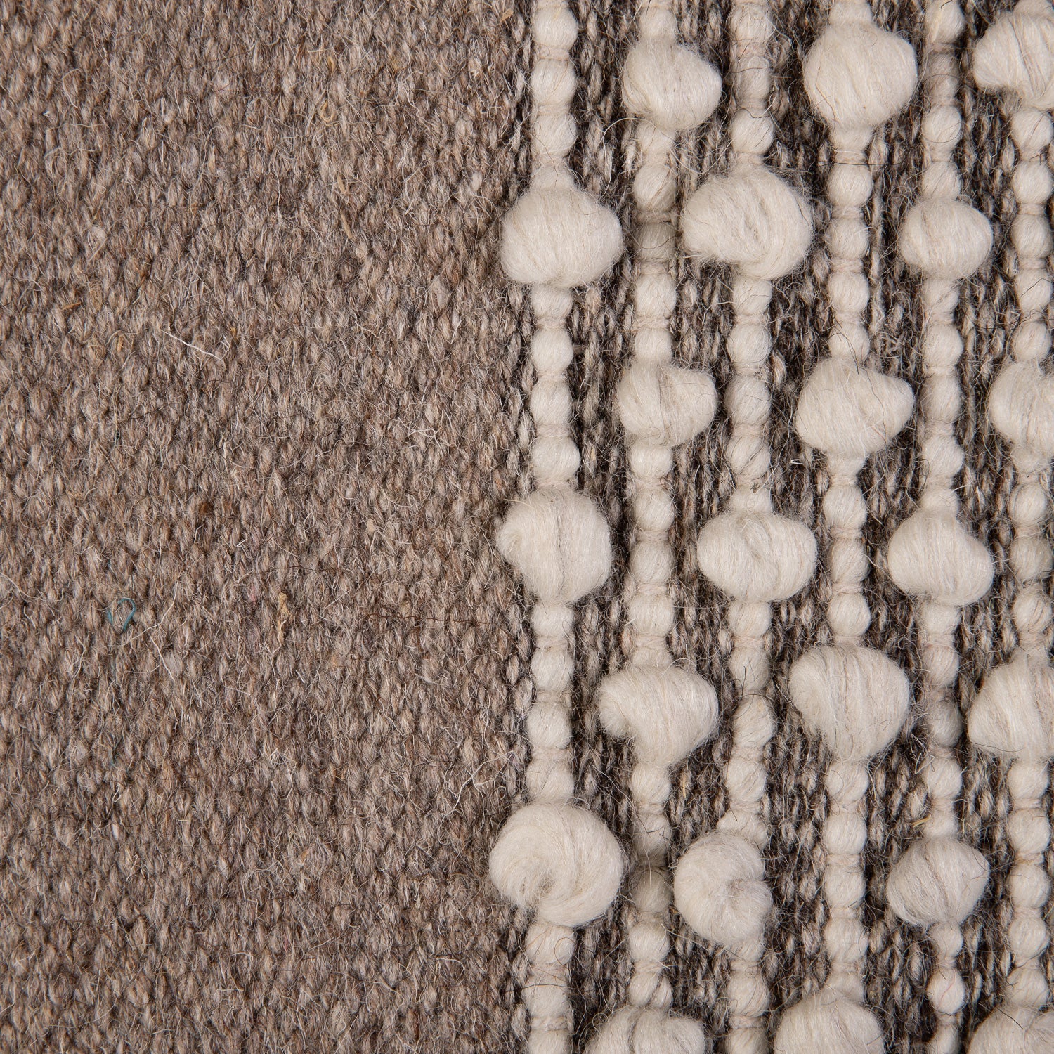 Alfombra Handwoven wool Tribal 160x230 Café DIB