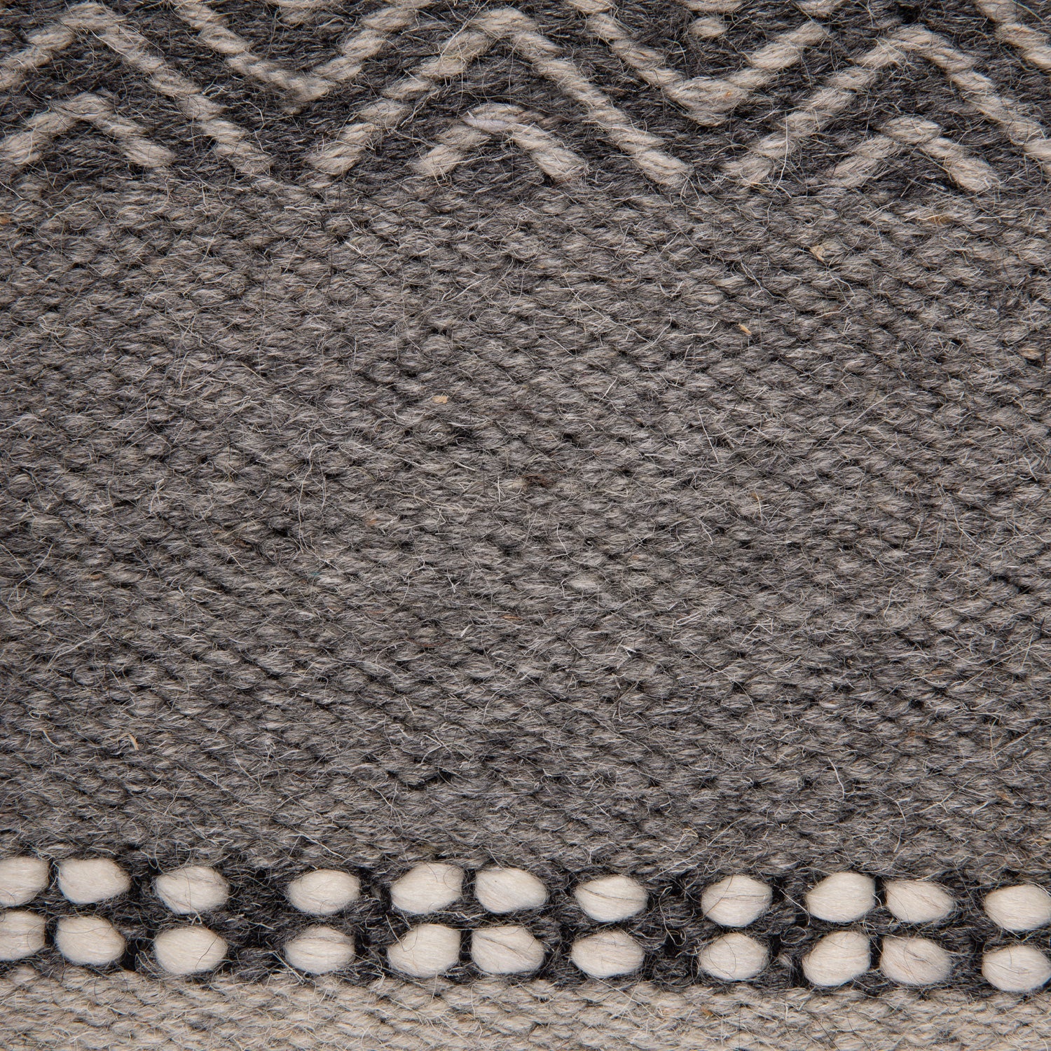 Alfombra Handwoven wool Tribal 190x290 Gris DIB