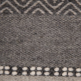 Alfombra Handwoven wool Tribal 190x290 Gris DIB