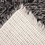 Alfombra Flokati 170X240 Negro DIB