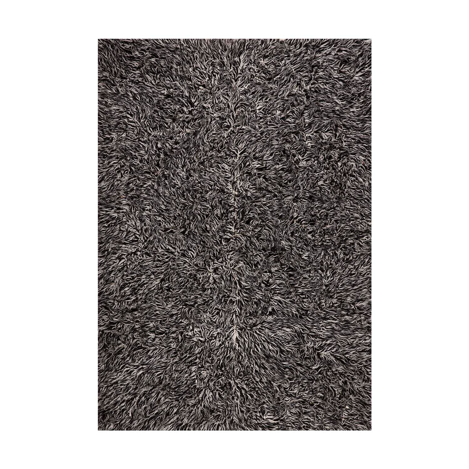 Alfombra Flokati 140X200 Negro DIB