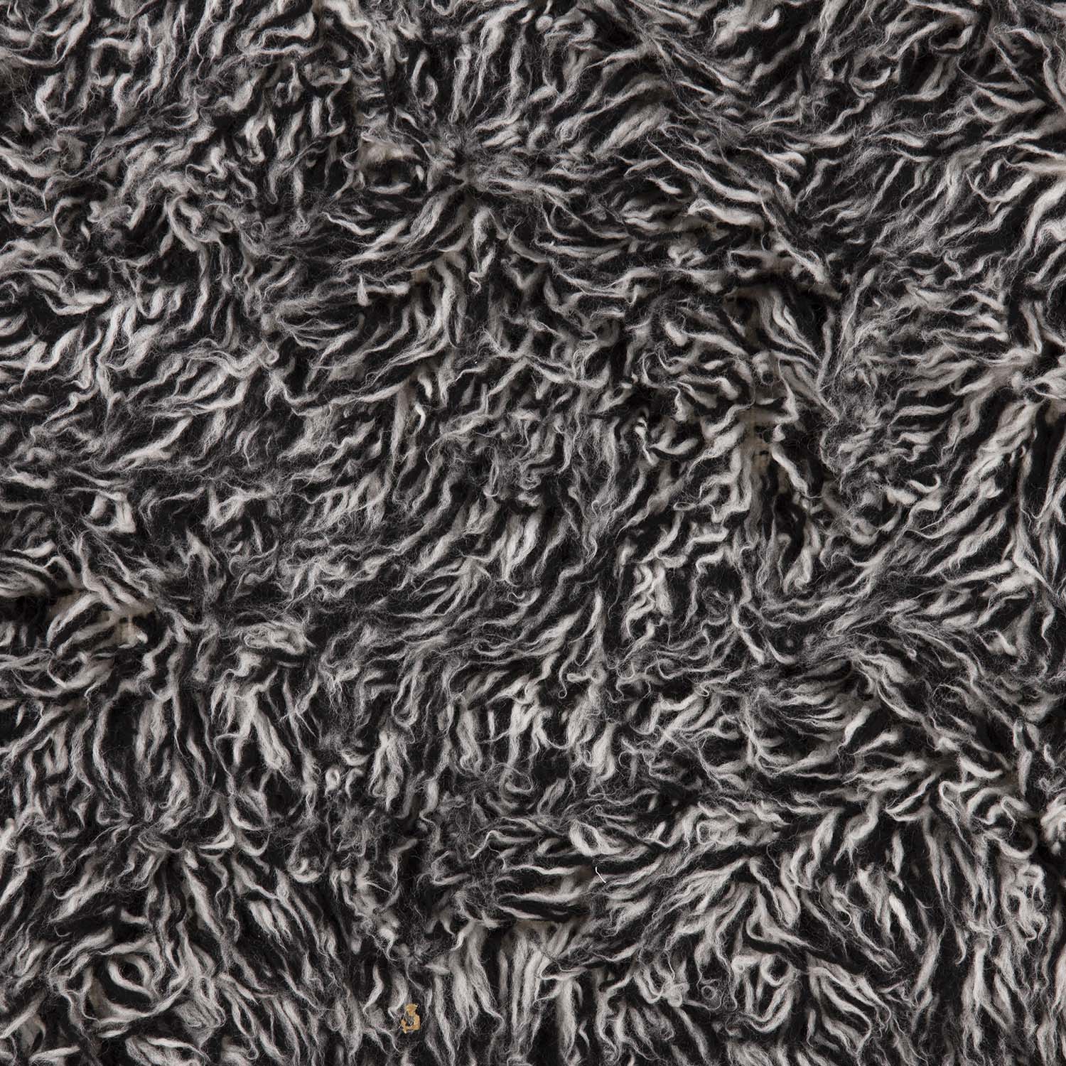 Alfombra Flokati 140X200 Negro DIB