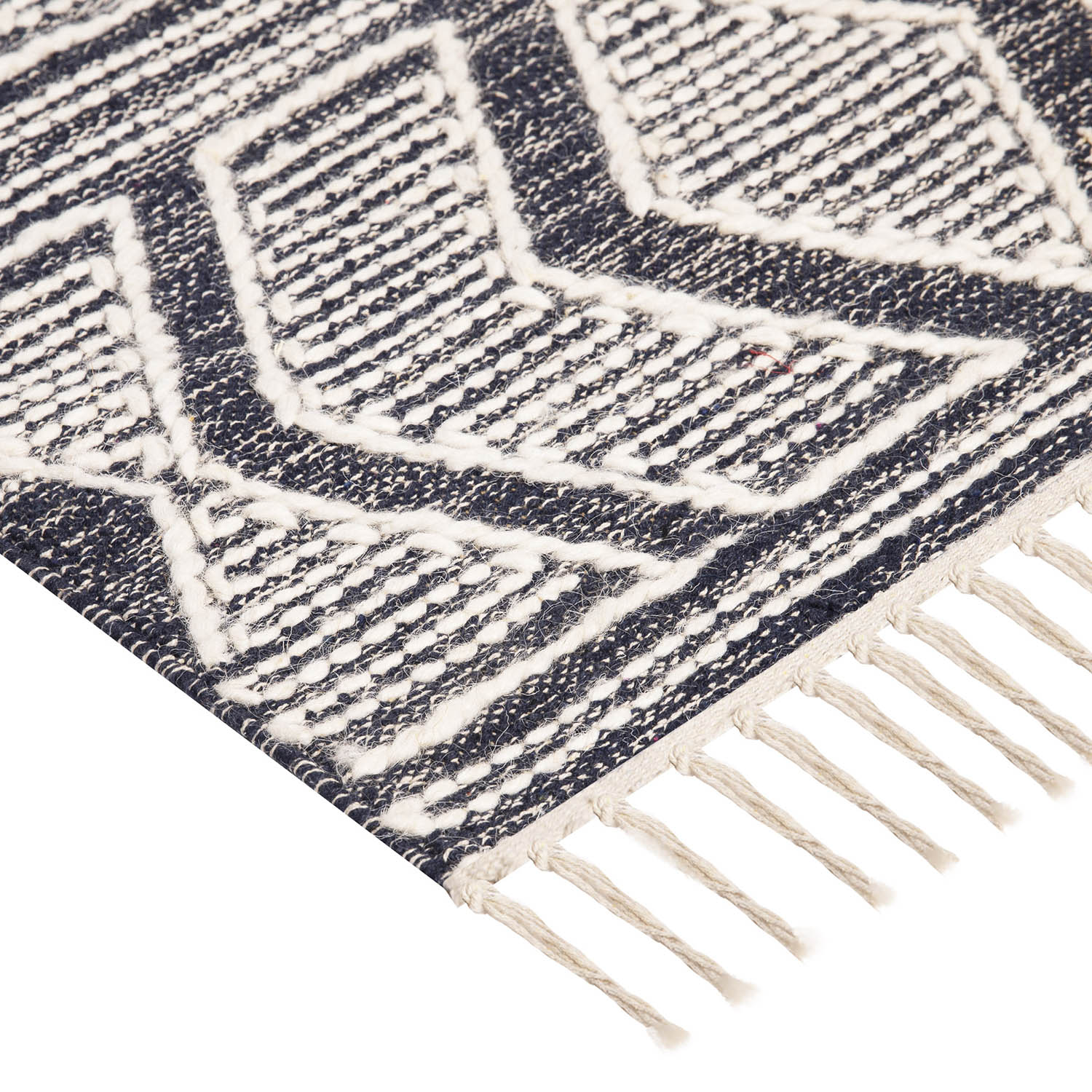 Alfombra Woven Geo 140X200 NAVY 10101 DIB