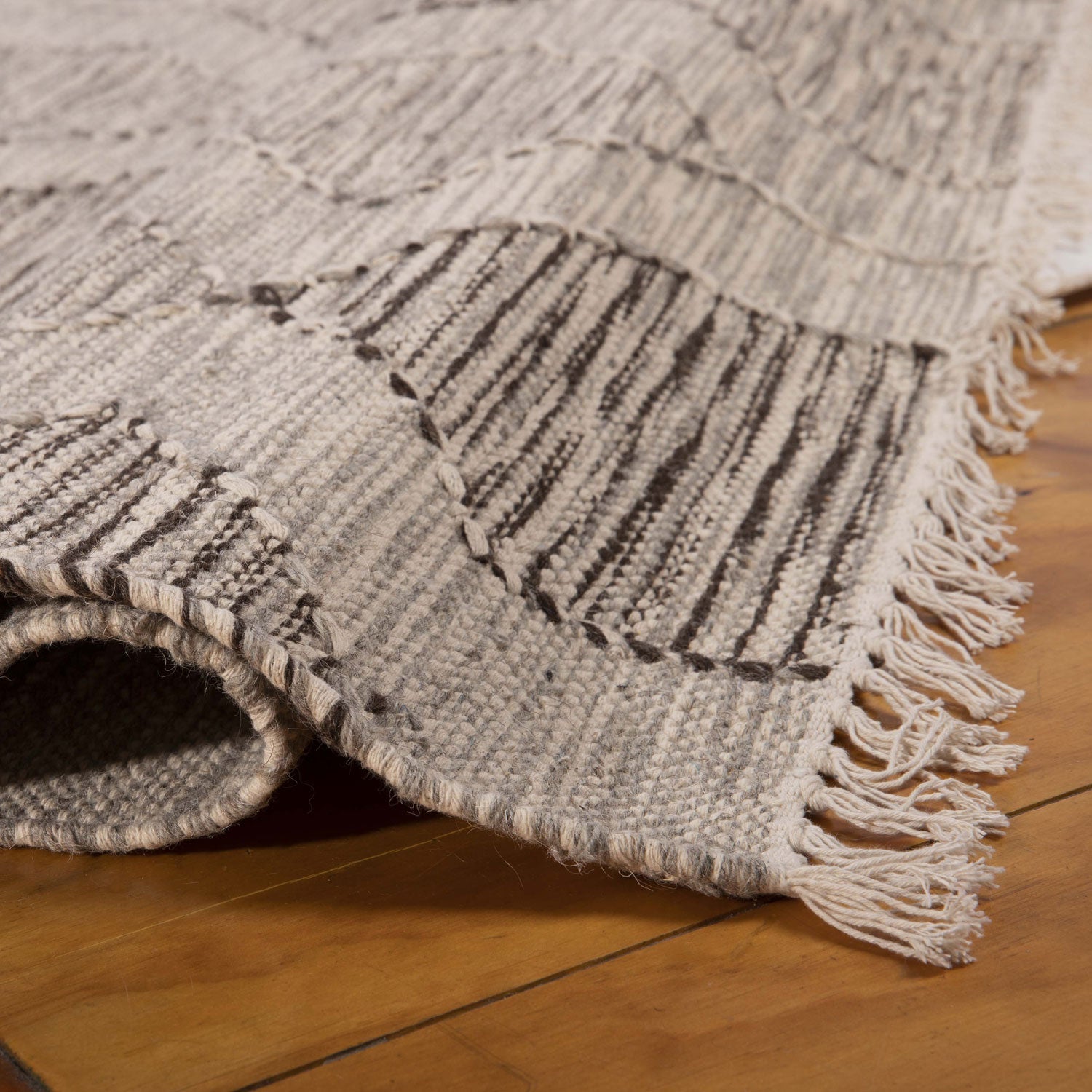 Alfombra Handwoven Natural 160X230 Gris 261911 DIB