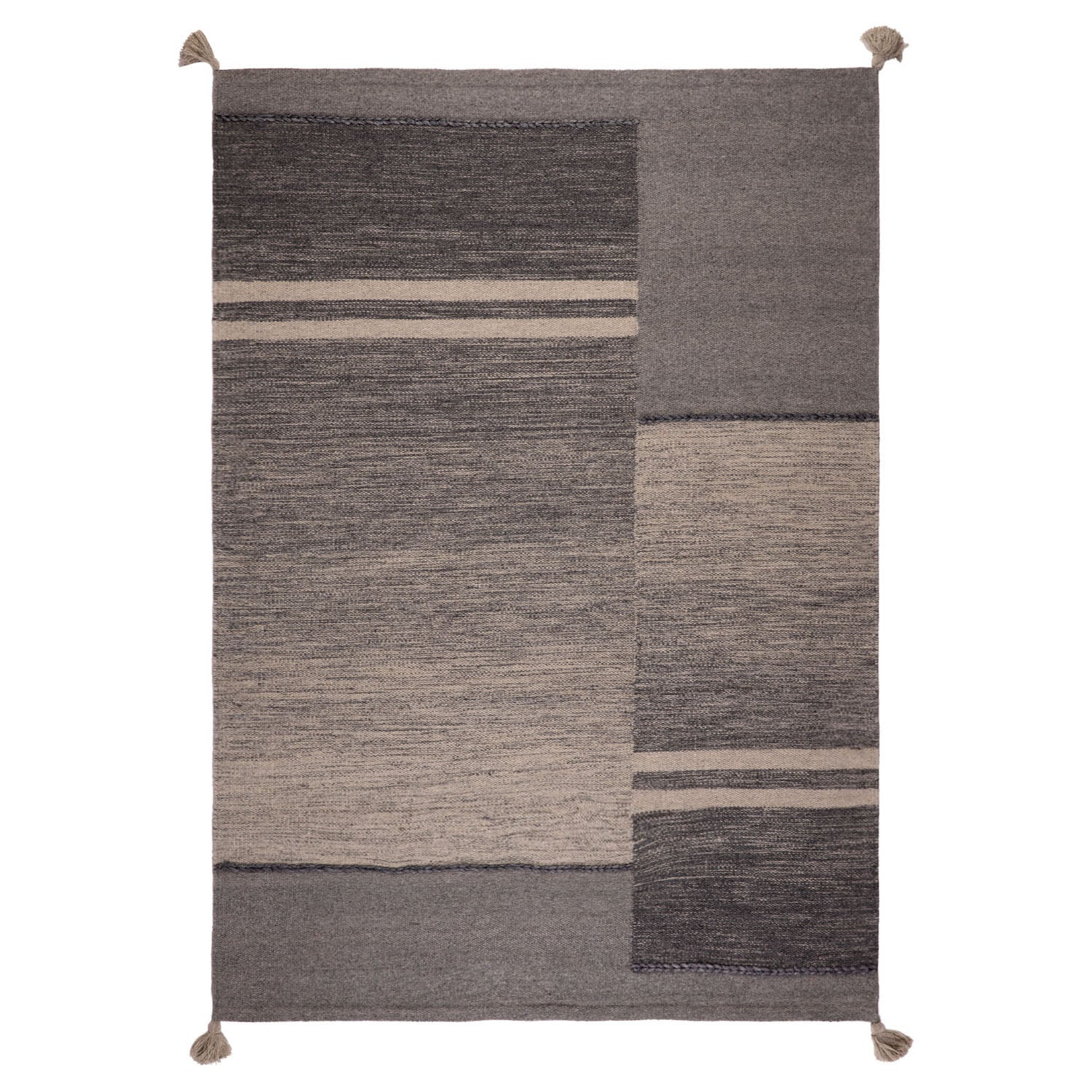 Alfombra Handwoven Wool Line190X290 Gris DIB