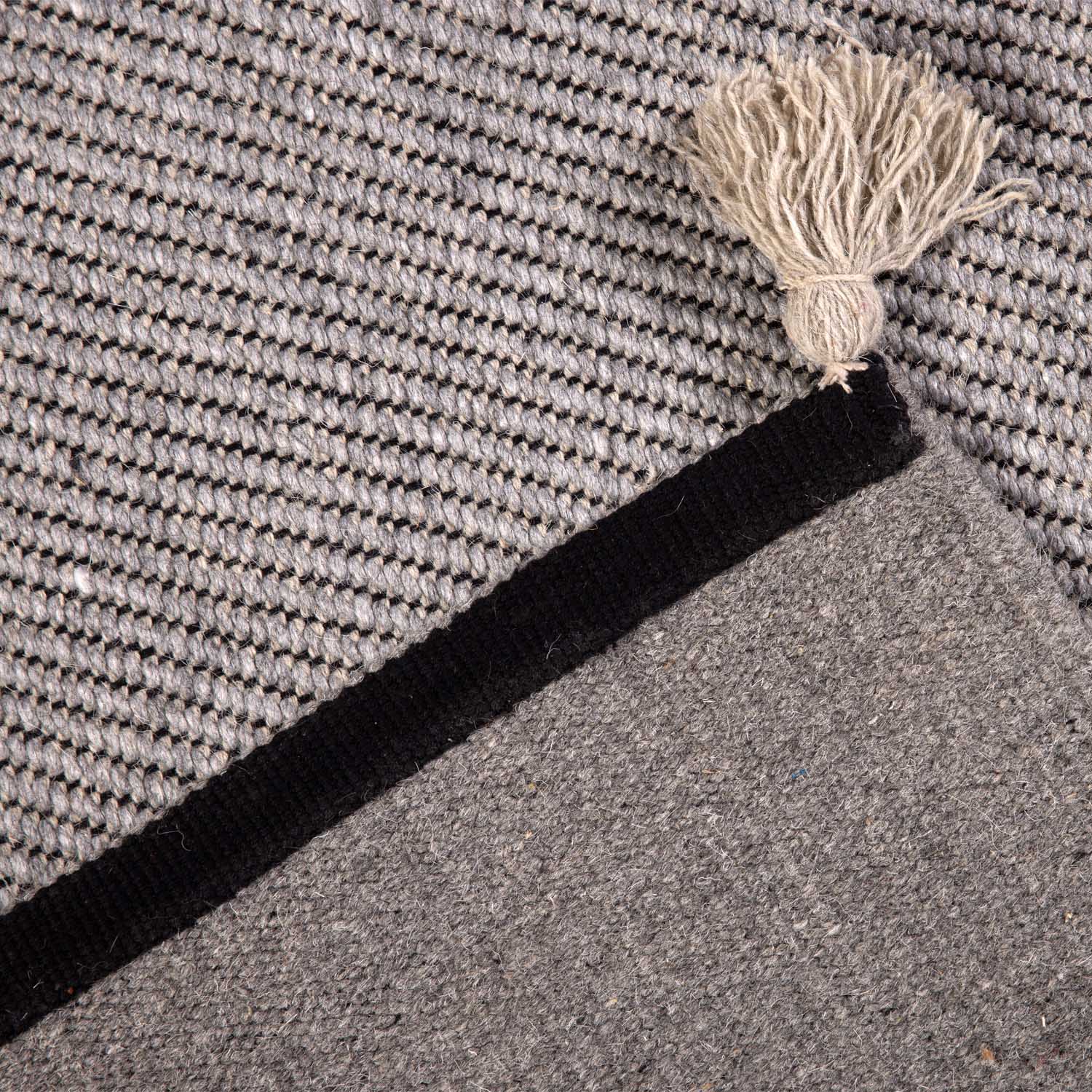 Alfombra Handwoven Wool 190X290 Gris DIB
