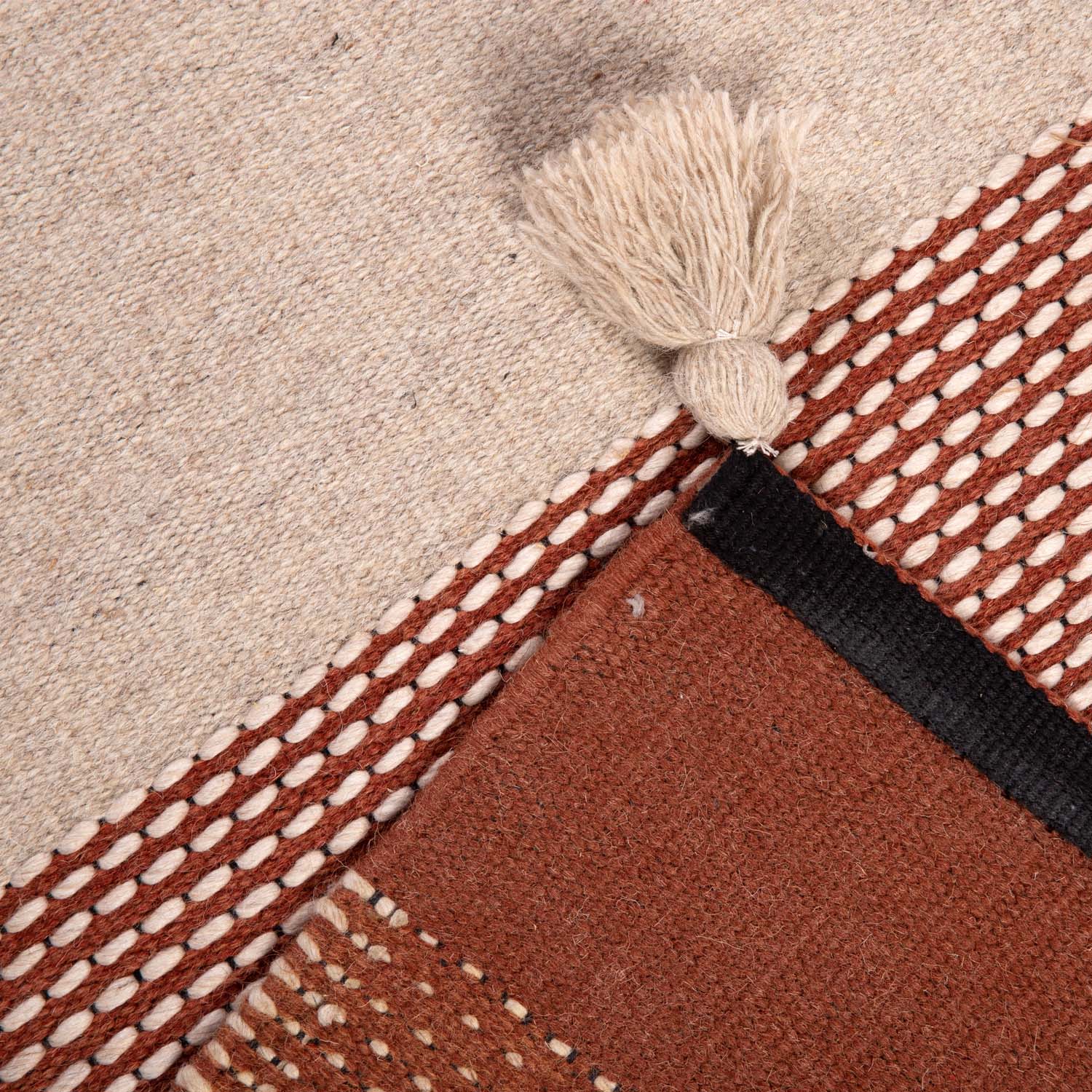 Alfombra Handwoven Wool 190X290 Terracota DIB