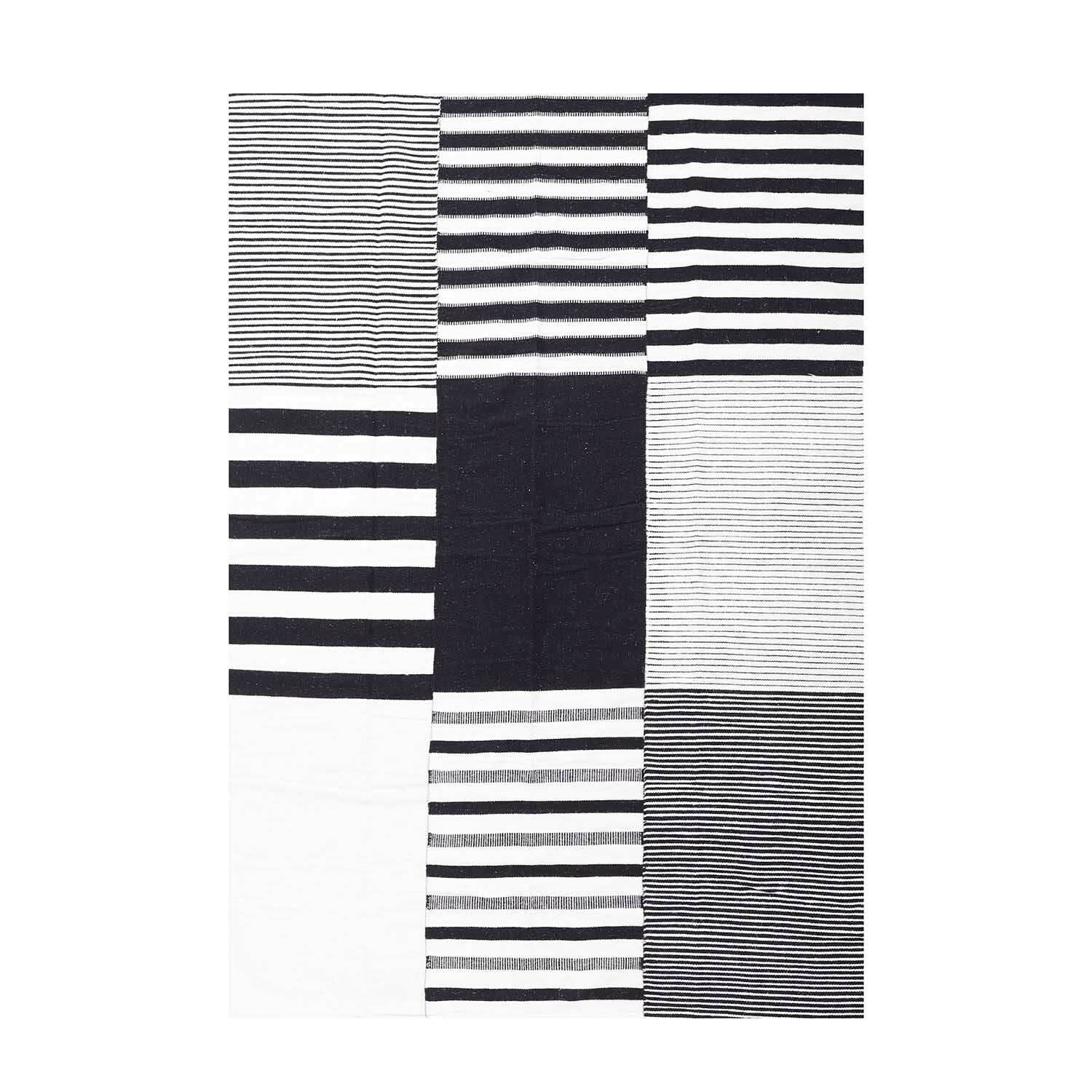 Alfombra Handwoven Rustic 140X200 Blanco/Negro DIB