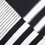 Alfombra Handwoven Rustic 140X200 Blanco/Negro DIB