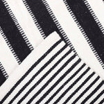 Alfombra Handwoven Rustic 160X230 Blanco/Negro DIB
