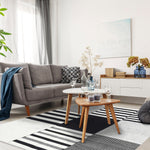 Alfombra Handwoven Rustic 160X230 Blanco/Negro DIB