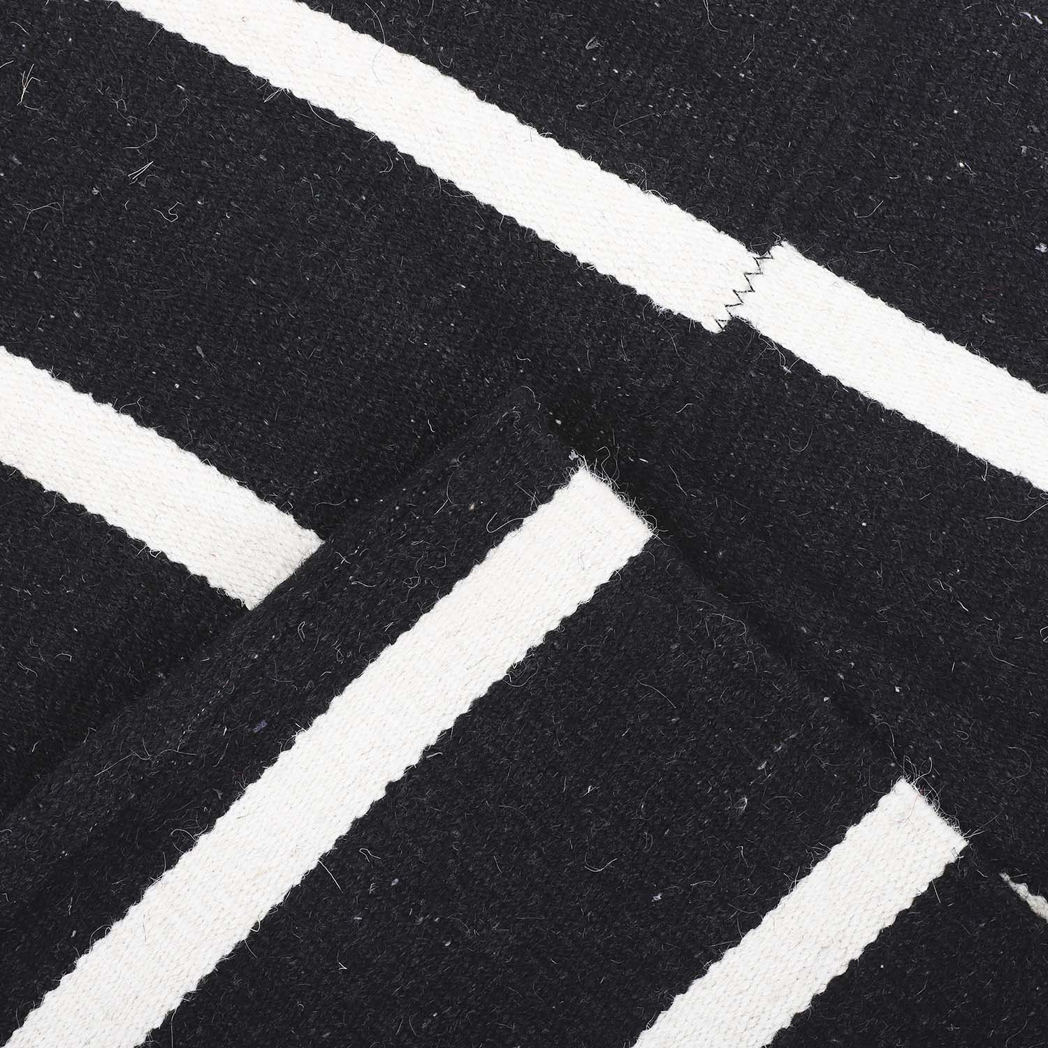 Alfombra Handwoven Rustic 190X290 Negro DIB