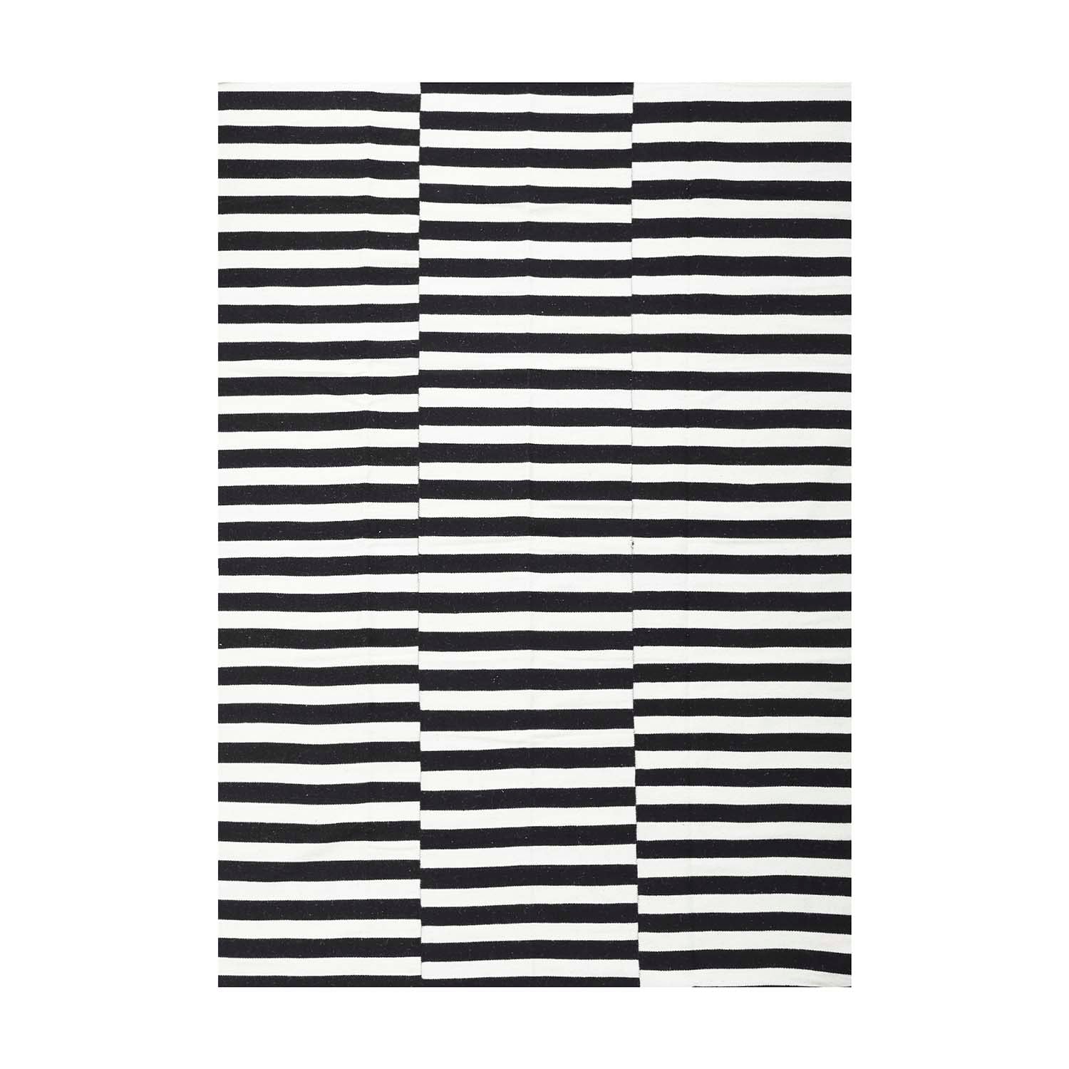Alfombra Handwoven Rustic 190X290 Negro/Blanco DIB