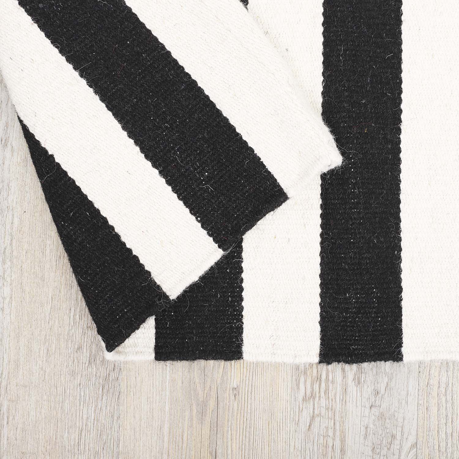 Alfombra Handwoven Rustic 190X290 Negro/Blanco DIB