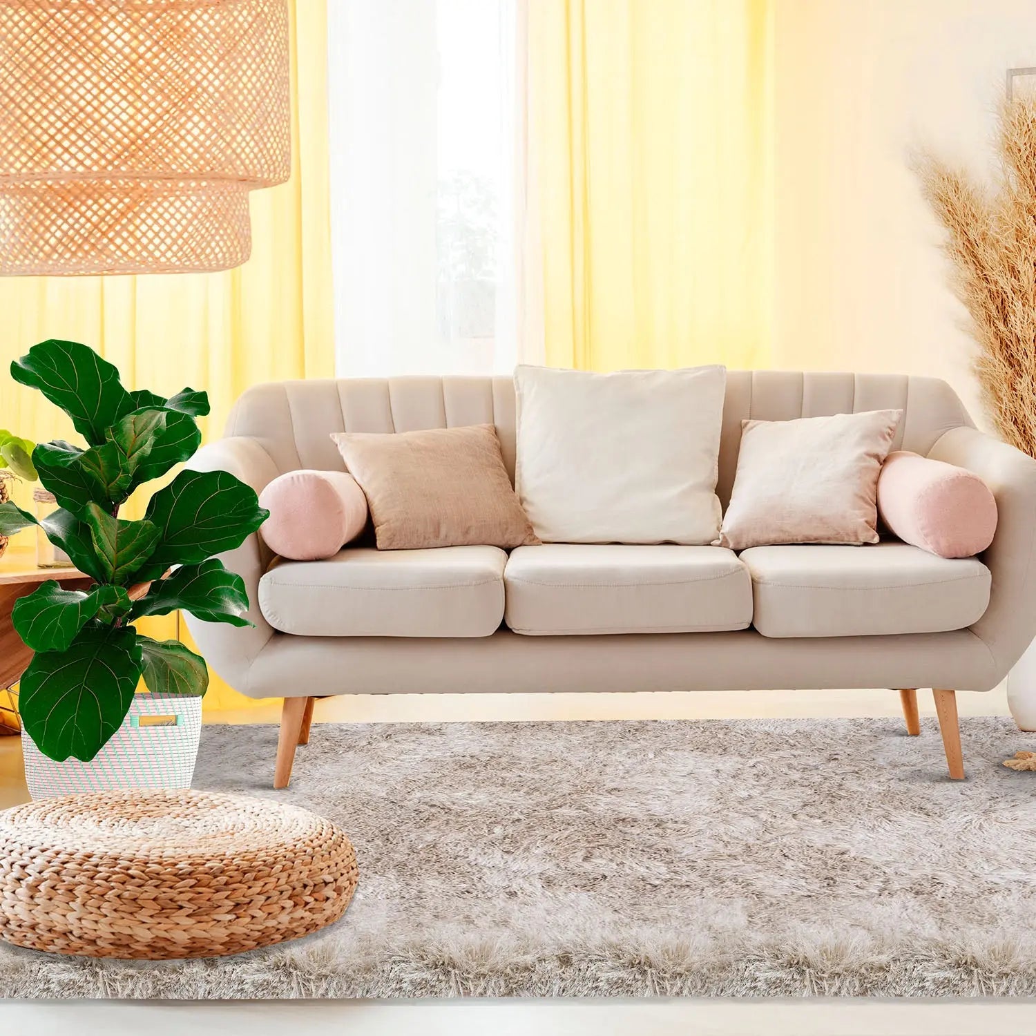 Alfombra Kite 190X290 Ivory DIB