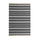 Alfombra Natural Stripe 160X230 Negro 252893 DIB