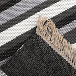 Alfombra Natural Stripe 160X230 Negro 252893 DIB