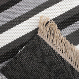 Alfombra Natural Stripe 160X230 Negro 252893 DIB