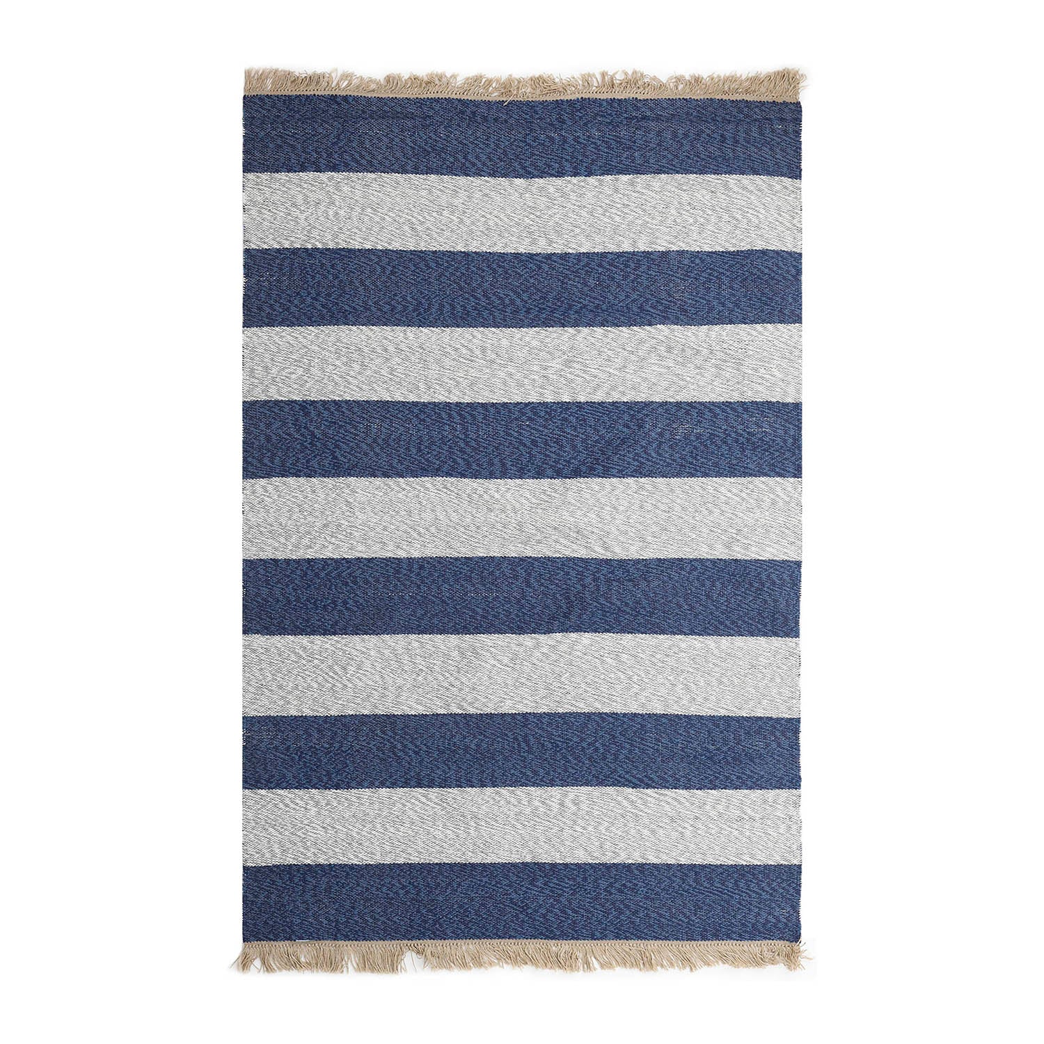 Alfombra Natural Stripe 190X290 Azul 252891 DIB