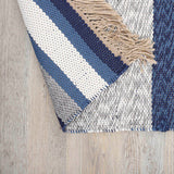 Alfombra Natural Stripe 190X290 Azul 252891 DIB