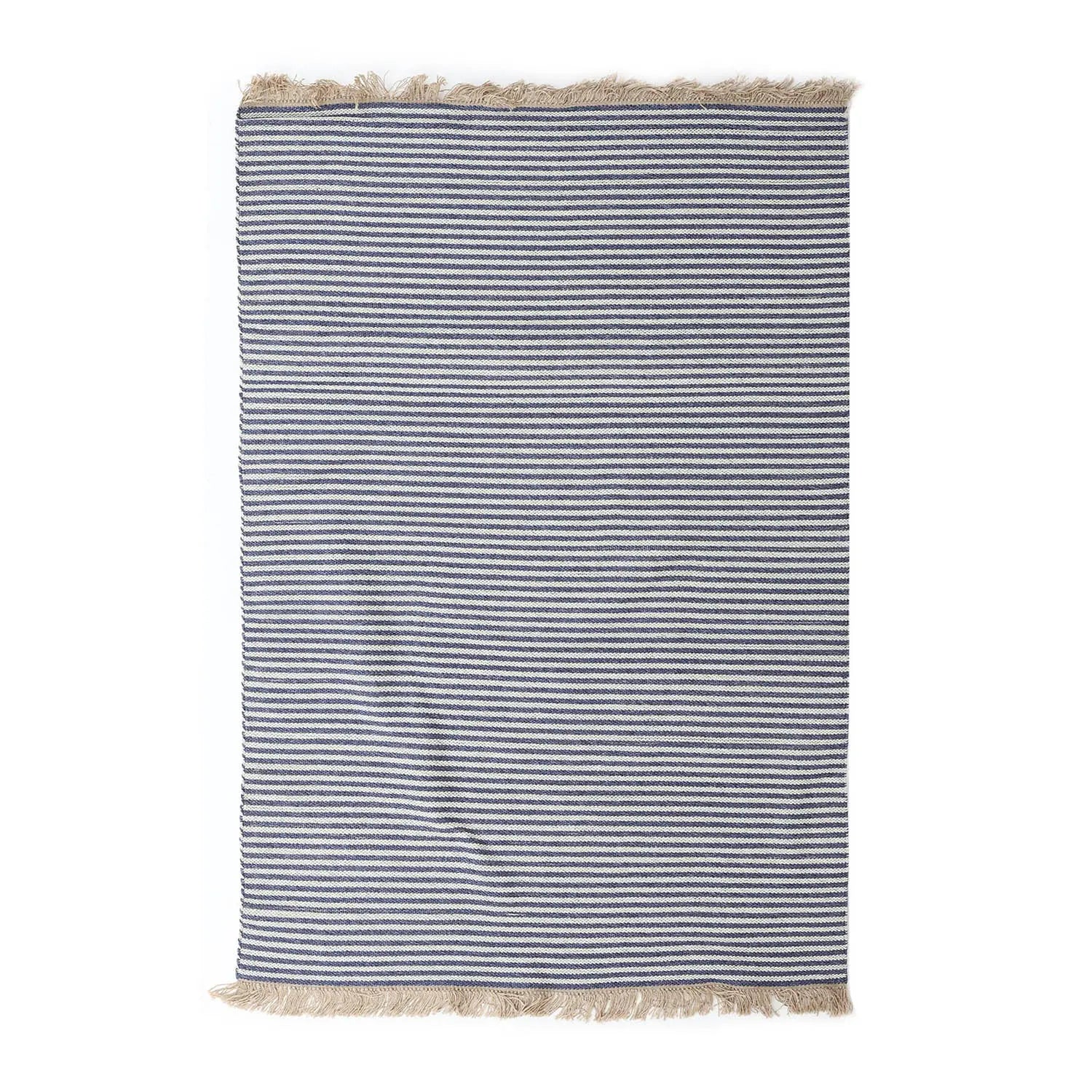 Alfombra Natural Stripe 190X290 Azul 253201 DIB