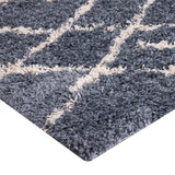 Alfombra Shaggy Design 180X275 Azul DIB