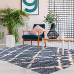 Alfombra Shaggy Design 180X275 Azul DIB