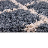 Alfombra Shaggy Design 180X275 Azul DIB