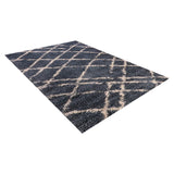 Alfombra Shaggy Design 180X275 Azul DIB