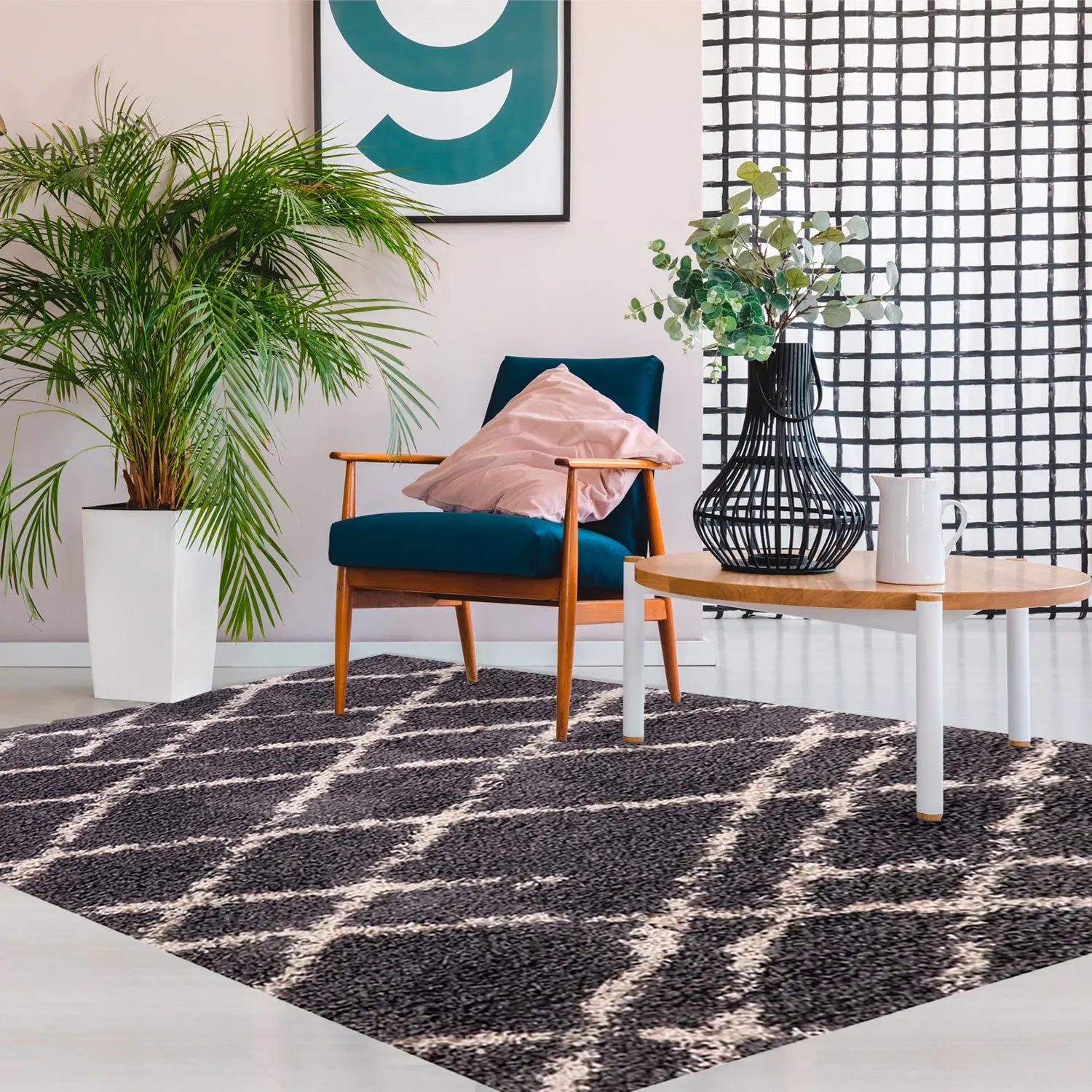 Alfombra Shaggy Design 180X275 Gris 138120 DIB