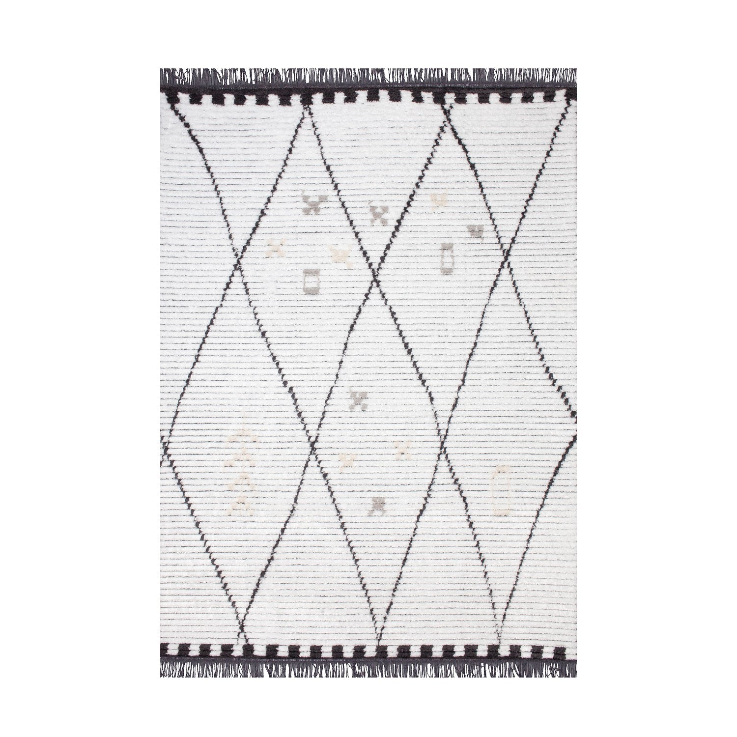 Alfombra Mystique 160x230 Blanco/ Gris DIB