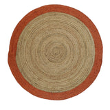 Alfombra Yute Red. Cancun 150X150 Naranjo DIB