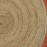 Alfombra Yute Red. Cancun 150X150 Naranjo DIB