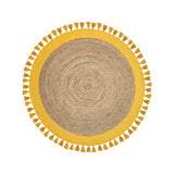Alfombra Yute Red. Malibu 150X150 Amarillo DIB