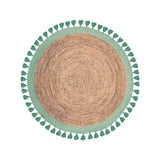 Alfombra de Yute Redonda Malibú Aqua 150x150cm DIB