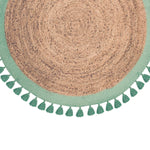 Alfombra de Yute Redonda Malibú Aqua 150x150cm DIB