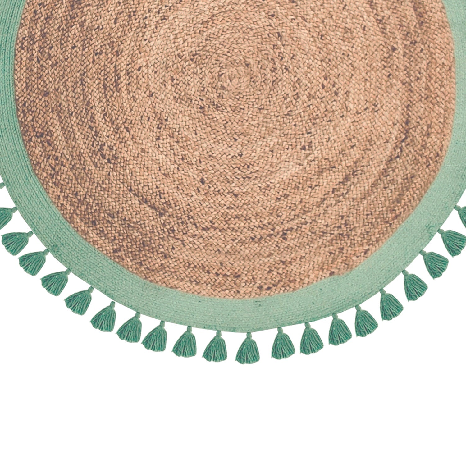 Alfombra de Yute Redonda Malibú Aqua 150x150cm DIB