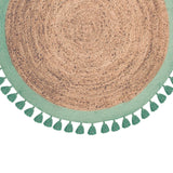 Alfombra de Yute Redonda Malibú Aqua 150x150cm DIB