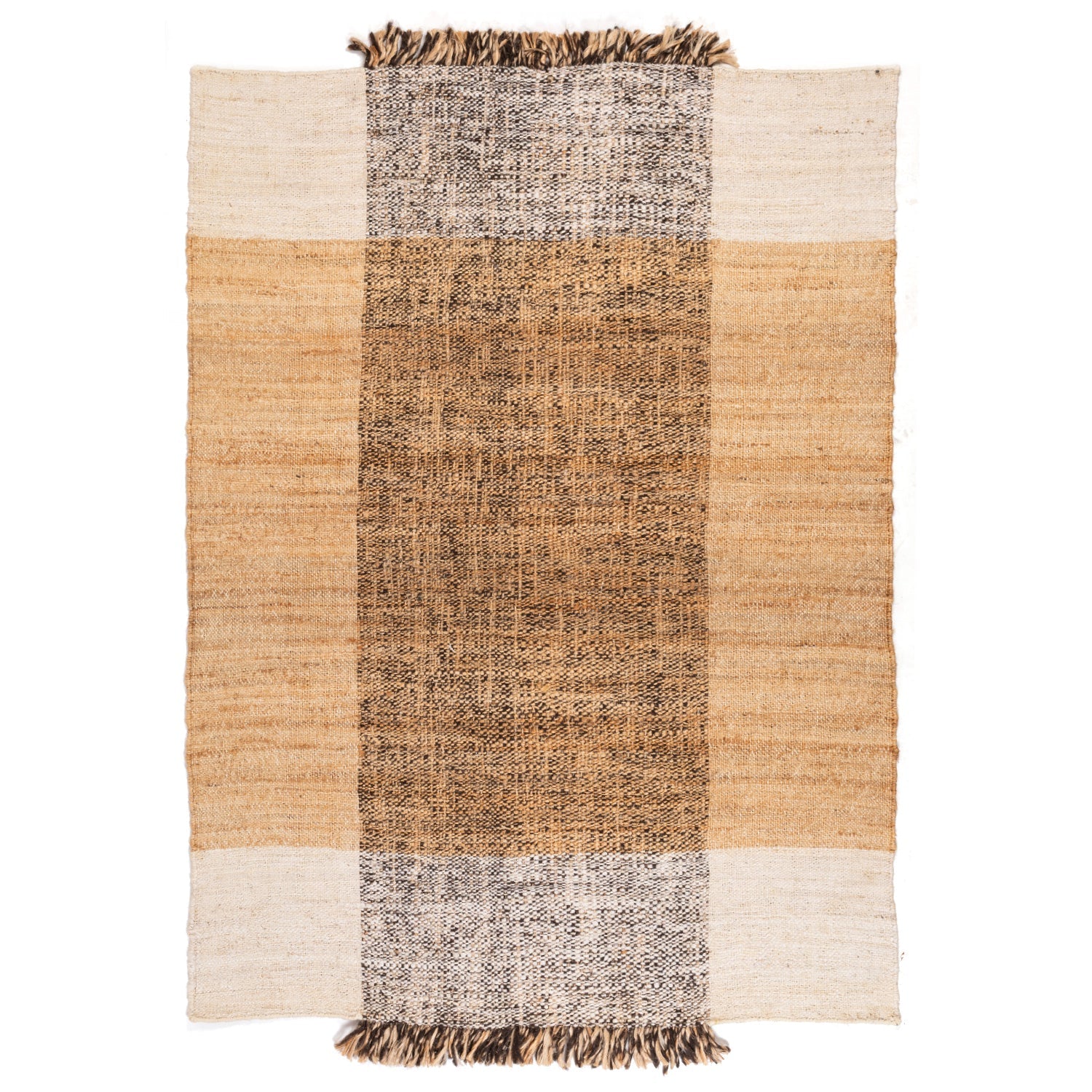 Alfombra Yute Lana Ibiza 54251 Nat/Blk 160X230 DIB