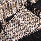 Alfombra Natural Leather Mix 160X230 619 Charcoal DIB